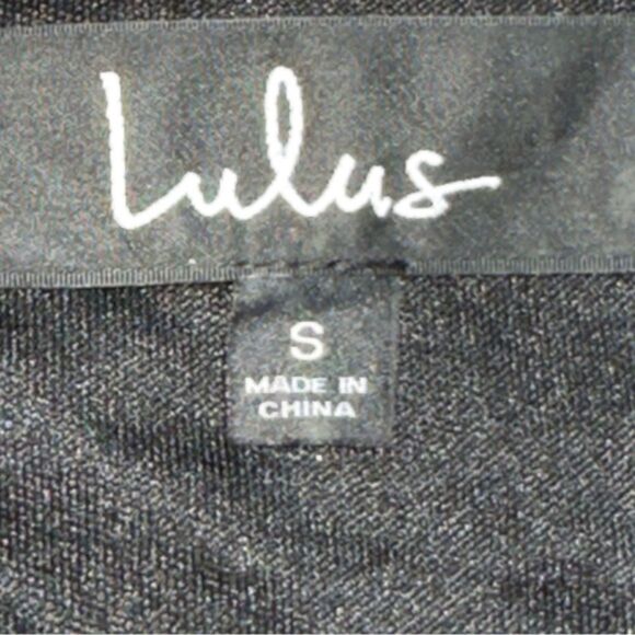 Lulu’s Bright‎ Night Black Beaded Sequin Bodycon Dress sz S - Picture 9 of 10